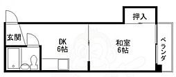 美光レジデンス 1DKの間取図画像