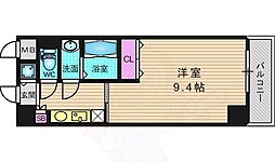 ジュノン 1Kの間取図画像