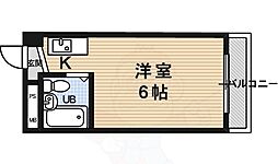 アルバドール山双 1Kの間取図画像