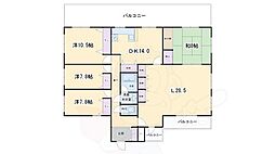 ドムス鴨川 4LDKの間取図画像