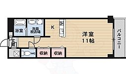 ウエストヒル ワンルームの間取図画像