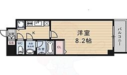 アスヴェル京都二条駅前2 1Kの間取図画像
