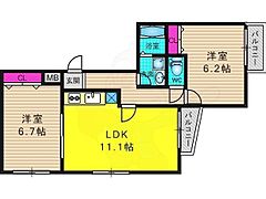 物件の間取り