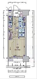 プレサンスTHEKYOTO澄華 1Kの間取図画像