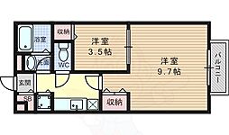 セゾン・NOIX 2Kの間取図画像