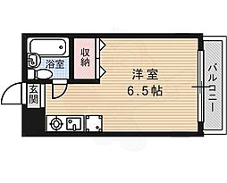 パティオオカモト 1Kの間取図画像