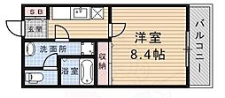 メゾンラコンテ 1Kの間取図画像