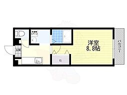 YSM21 1Kの間取図画像