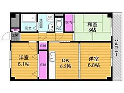 デンクマール70 3DKの間取図画像
