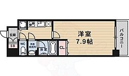 アスヴェル京都東寺前 1Kの間取図画像