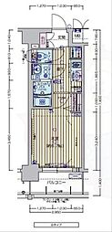プレサンスTHEKYOTO澄華 1Kの間取図画像