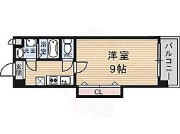 メゾンアロー 1Kの間取図画像
