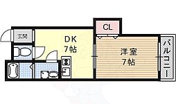 ビュープラザ 1DKの間取図画像