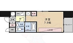 ベラジオ四条烏丸 1Kの間取図画像