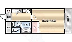 メディナ三条室町 1Kの間取図画像