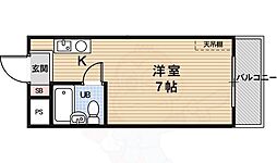 メゾンドカプチーノ 1Kの間取図画像