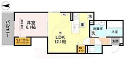 GRAMM殿城 1LDKの間取図画像