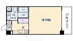 ベラジオ京都駅東 1Kの間取図画像