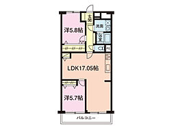 間取図画像 2LDK