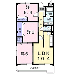 若山ガーデンヒルA 3LDKの間取図画像