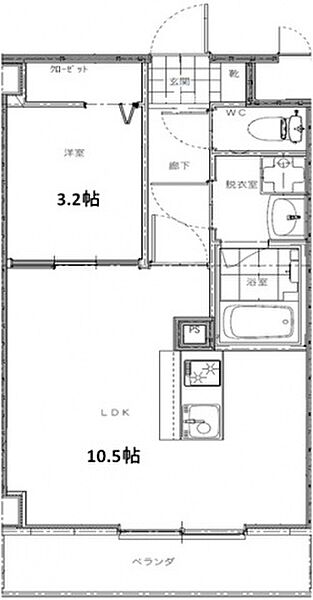 寺家駅前レジデンスICZ ｜広島県東広島市寺家駅前(賃貸マンション1LDK・3階・38.27㎡)の写真 その2