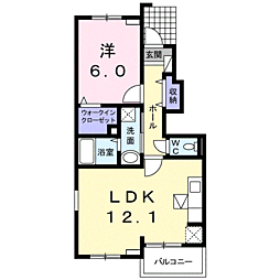 間取図画像 1LDK