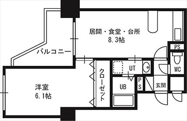 クラッセ宮の森ガーデン 00202｜北海道札幌市中央区宮の森二条6丁目(賃貸マンション1LDK・2階・32.35㎡)の写真 その2