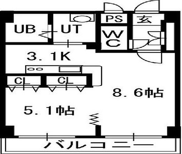 ペルドゥエープス美園 00802｜北海道札幌市豊平区美園三条6丁目(賃貸マンション1LDK・8階・39.42㎡)の写真 その2