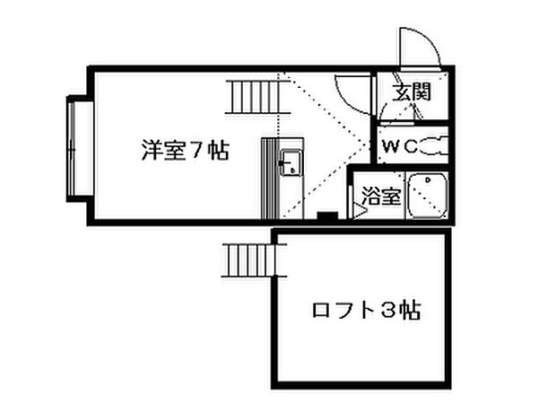 アルノルテ新川 00107｜北海道札幌市北区北二十八条西15丁目(賃貸アパート1R・1階・21.79㎡)の写真 その2