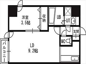 コリーナフォレスタ 00205 ｜ 北海道札幌市西区琴似一条7丁目2番11号（賃貸マンション1LDK・2階・36.23㎡） その2