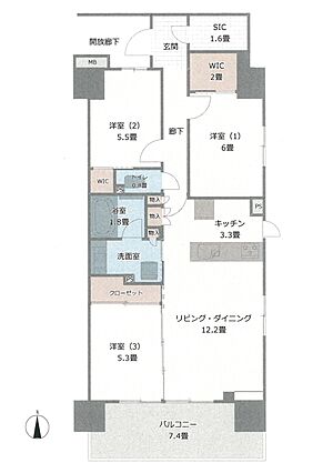 間取り陽当たり...