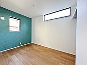 内装:TAISEIこだわりの施工例写真：アクセントクロス映えるお部屋