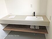 内装:TAISEIこだわりの施工例写真：空間の自由度が高いオープンタイプの洗面化粧台