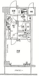 グリフィン・鷺沼 1Kの間取図画像
