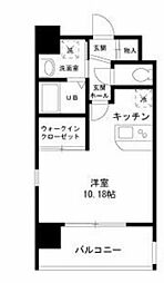 メゾン柳 ワンルームの間取図画像