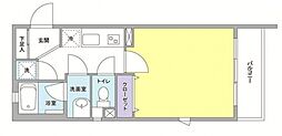 ツアーステージ北千束 1Kの間取図画像