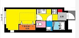 b'CASALazoSaiwai 1Kの間取図画像