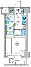 LEXE梶ヶ谷 1Kの間取図画像
