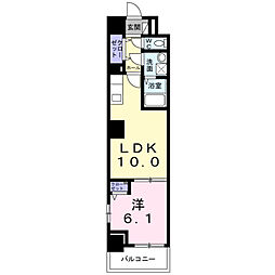 グランリーオ川崎レジデンス 1LDKの間取図画像