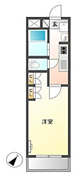 BROOKSTONE横濱 1Kの間取図画像