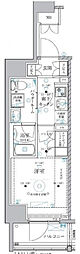ベルグレード川崎AZ 1Kの間取図画像