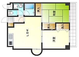 エスパシオ塚口 2LDKの間取図画像