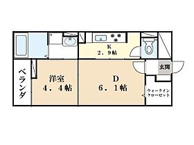 京都府京田辺市三山木見尊田（賃貸マンション1DK・4階・34.91㎡） その2