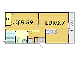 京都府京都市伏見区横大路貴船（賃貸アパート1LDK・2階・36.91㎡） その2