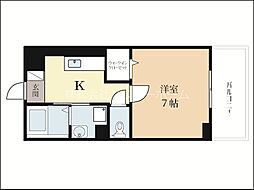 プランドールアイ 1Kの間取図画像