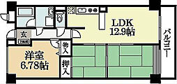 プレスティージ黄檗 3LDKの間取図画像