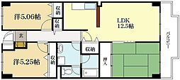 ベル・ヴィ西浦 3LDKの間取図画像