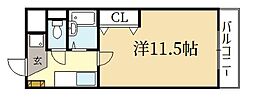 MSK・ビル 1Kの間取図画像