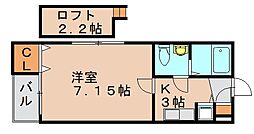 AtticT.T 1Kの間取図画像