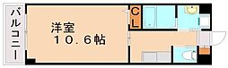 ウェルカム県庁口 1Kの間取図画像